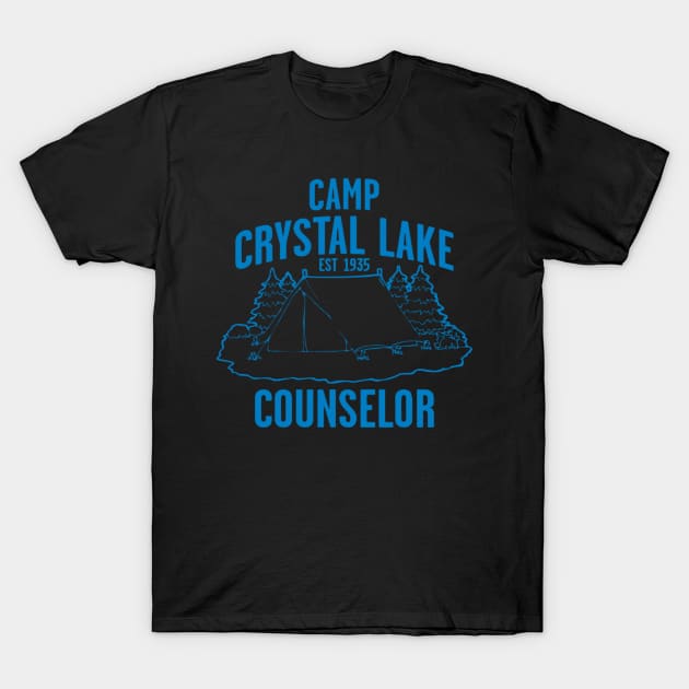 Camp Crystal Lake Counselor - Jason Voorhees T-Shirt by Mr.TrendSetter